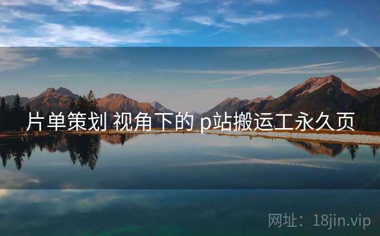 片单策划 视角下的 p站搬运工永久页